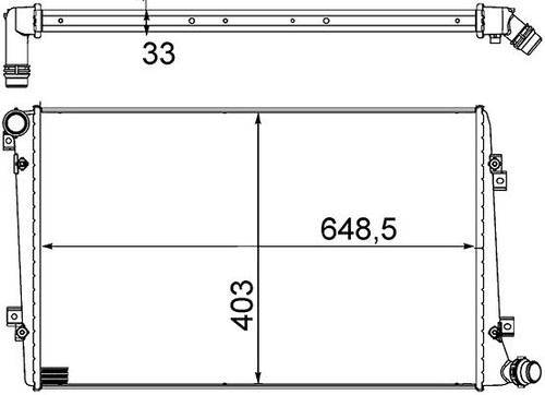 Mahle kühler motorkühlung - kühler,,